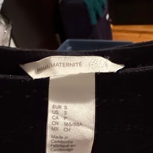 H&M Black Maternity Blouse